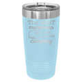Camping 20 oz Tumbler | Light Blue