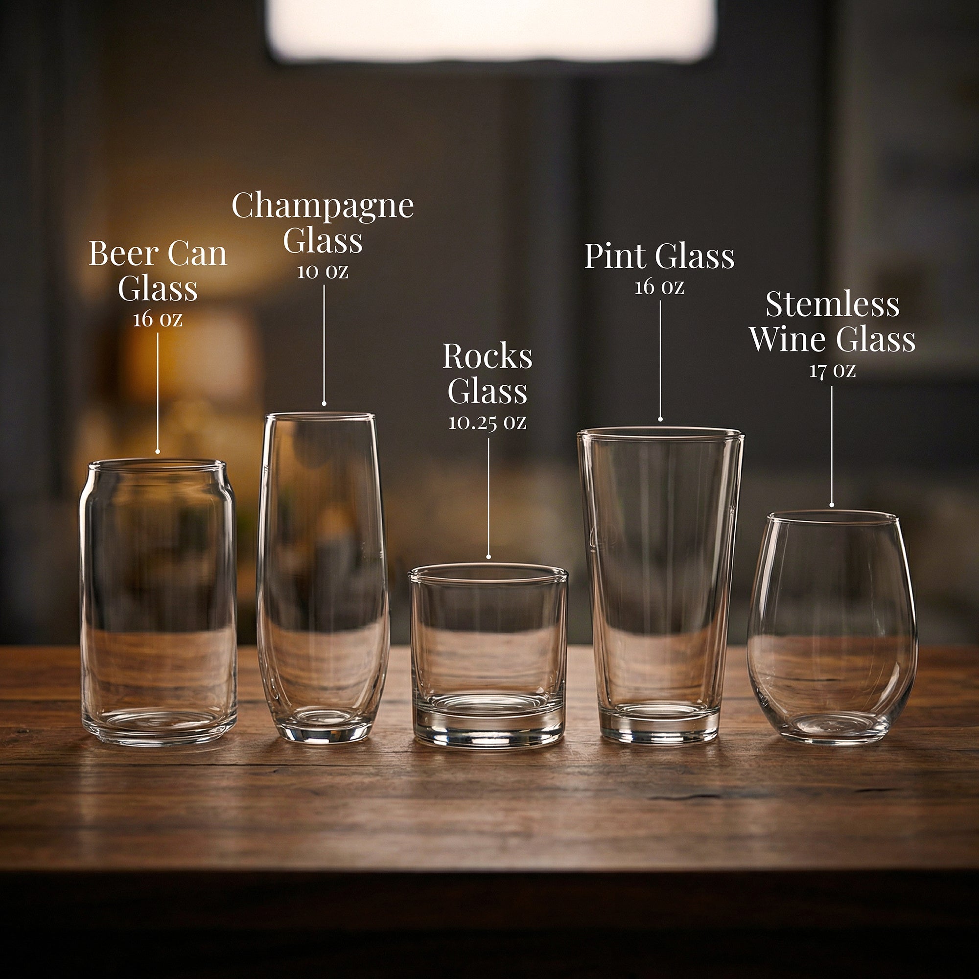 Largemouth (Bigmouth) Bass Fish - Laser Engraved Glasses