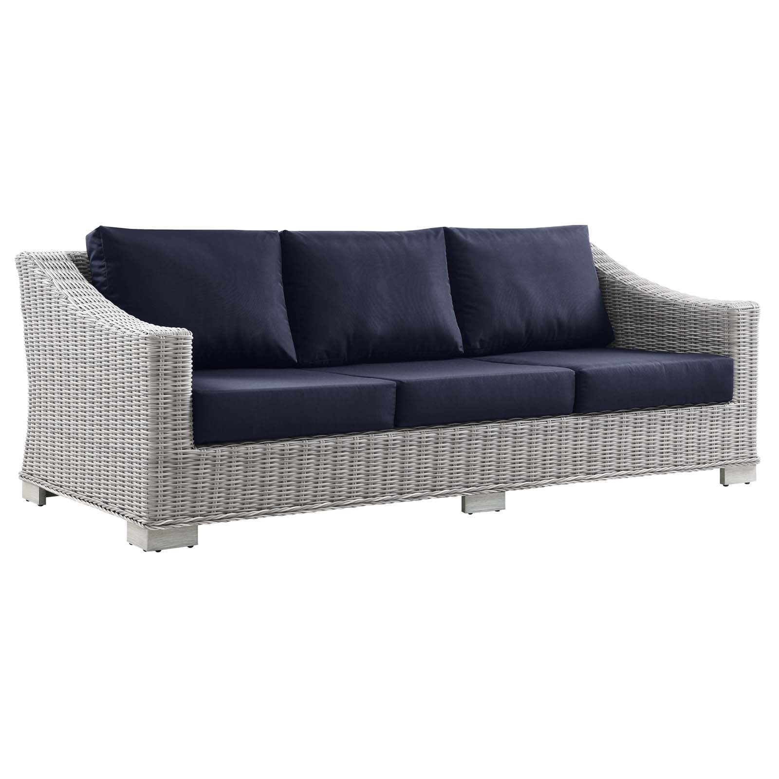 Conway 5-Piece Outdoor Patio Wicker Rattan Furniture Set by Modway