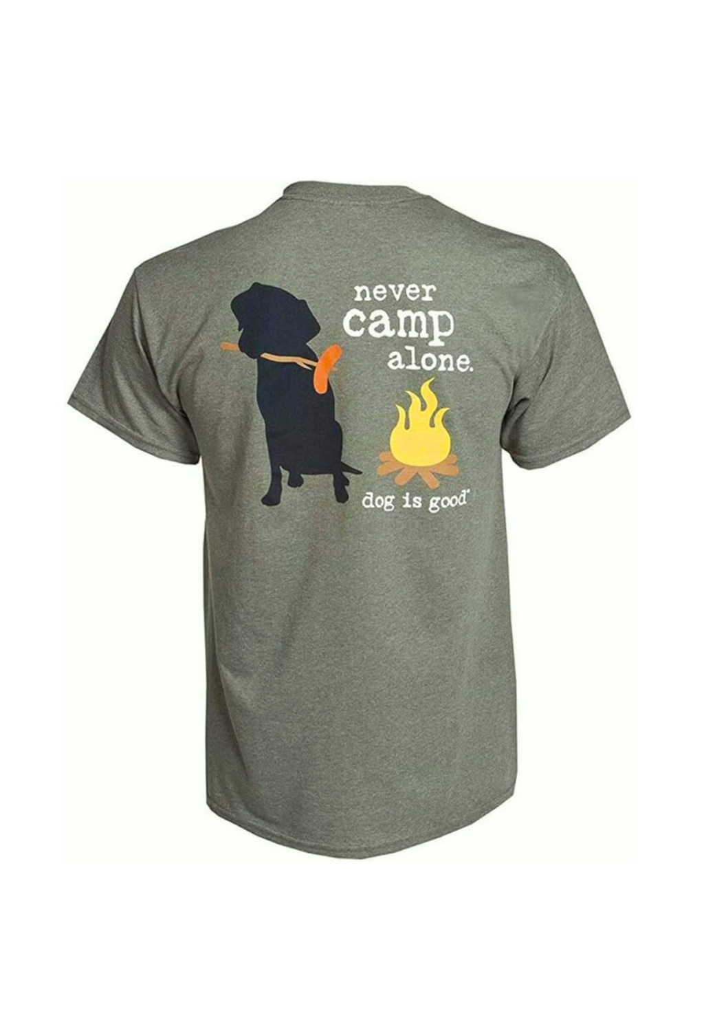 Never Camp Alone® T-shirt (Green)